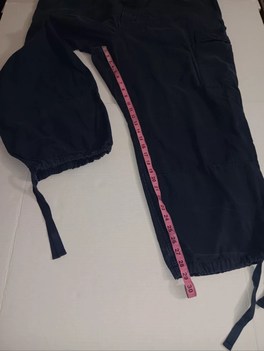 POLO RALPH LAUREN NAVY BLUE DRAWSTRING WAIST CARGO JOGGER STYLE PANTS